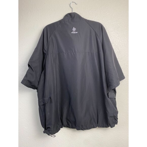 Proquip Mens Windproof Jacket XXL Black Polyester Sportswear Short Sleeve - Picture 2 of 16